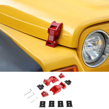 For 1997-2006 Jeep Wrangler TJ Hood Latches Catch Cover American Flag Black RT-TCZ