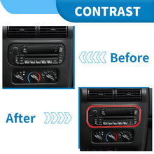 For 1997-2006 Jeep Wrangler TJ Interior Center Console  Radio Cover Trim Frame RT-TCZ