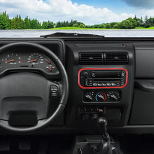 For 1997-2006 Jeep Wrangler TJ Interior Center Console  Radio Cover Trim Frame RT-TCZ