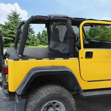For 1997-2006 Jeep Wrangler TJ Leather Soft Top Bikini & Cargo Cover Cargo Privacy Shade RT-TCZ