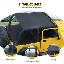 For 1997-2006 Jeep Wrangler TJ Leather Soft Top Bikini & Cargo Cover Cargo Privacy Shade RT-TCZ