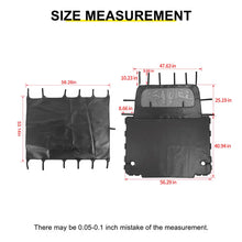 For 1997-2006 Jeep Wrangler TJ Leather Soft Top Bikini & Cargo Cover Cargo Privacy Shade RT-TCZ
