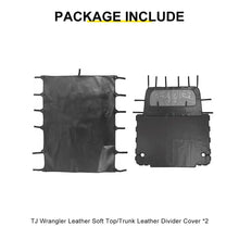 For 1997-2006 Jeep Wrangler TJ Leather Soft Top Bikini & Cargo Cover Cargo Privacy Shade RT-TCZ
