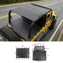 For 1997-2006 Jeep Wrangler TJ Leather Soft Top Bikini & Cargo Cover Cargo Privacy Shade RT-TCZ
