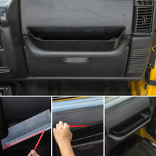 For 1997-2006 Jeep Wrangler TJ Passenge rCo-Pilot Grab Bar Storage Box Tray Organizer, Black RT-TCZ