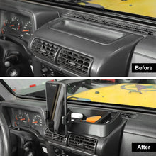 For 1997-2006 Jeep Wrangler TJ Phone Holder Radio Holder Multi-Functional Walkie Talkie Cell Phone Mount Bracket, Black RT-TCZ