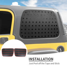 For 1997-2006 Jeep Wrangler TJ Rear Window Glass Guards Cover Trim RT-TCZ