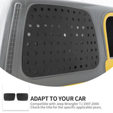 For 1997-2006 Jeep Wrangler TJ Rear Window Glass Guards Cover Trim RT-TCZ