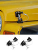 For 1997-2006 Jeep Wrangler TJ Stainless Steel Locking Hood Latch Catch Cover Kit RT-TCZ