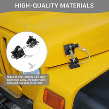 For 1997-2006 Jeep Wrangler TJ Stainless Steel Locking Hood Latch Catch Cover Kit RT-TCZ