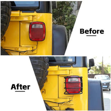 For 1997-2006 Jeep Wrangler TJ Taillight Guard Rear Lamp Trim Protector Iron RT-TCZ