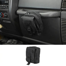 For 1997+ Jeep Wrangler YJ CJ TJ JK JL JT Co-Pilot Grab Bar Storage Bag Organizer Black RT-TCZ