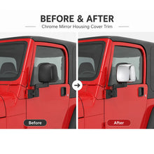 For 2004-2006 Jeep Wrangler TJ Exterior Rearview Mirror Housing Cover Trim Chrome RT-TCZ