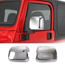 For 2004-2006 Jeep Wrangler TJ Exterior Rearview Mirror Housing Cover Trim Chrome RT-TCZ