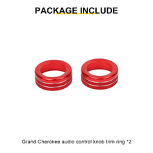 For 2006-2010 Jeep Grand Cherokee Audio Control Knob Trim Ring（2 pcs） RT-TCZ
