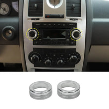For 2006-2010 Jeep Grand Cherokee Audio Control Knob Trim Ring（2 pcs） RT-TCZ
