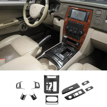 For 2006-2010 Jeep Grand Cherokee Steering Wheel & Gear Shift & Window Switch Panel Trim Cover Kit（10 pcs） RT-TCZ