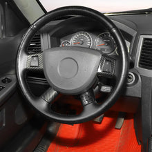 For 2006-2010 Jeep Grand Cherokee & 2007-2012 Liberty Carbon Fiber Steering Wheel Trim Cover （4 pcs） RT-TCZ