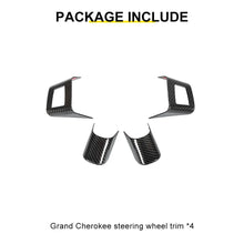 For 2006-2010 Jeep Grand Cherokee & 2007-2012 Liberty Carbon Fiber Steering Wheel Trim Cover （4 pcs） RT-TCZ