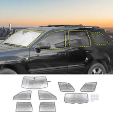 For 2007-2010 Jeep Grand Cherokee Full Set Window Sunshade Sunscreen Visor UV Protection Sunshade（8 pcs） RT-TCZ
