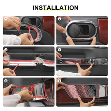 For 2007-2010 Jeep Wrangler JK 2 Door 8X Door Interior Trim Kit Decor Cover RT-TCZ