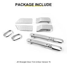 For 2007-2010 Jeep Wrangler JK 2 Door 8X Door Interior Trim Kit Decor Cover RT-TCZ