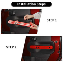 For 2007-2010 Jeep Wrangler JK 2 Door Interior Door Armrest Handle Cover Trim Decor RT-TCZ