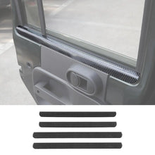 For 2007-2010 Jeep Wrangler JK Carbon Fiber Interior Window Decor Strips Cover Trim RT-TCZ