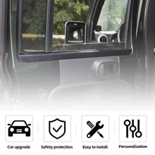 For 2007-2010 Jeep Wrangler JK Carbon Fiber Interior Window Decor Strips Cover Trim RT-TCZ