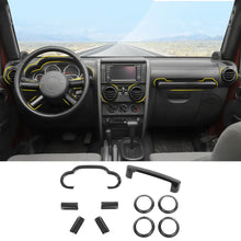 For 2007-2010 Jeep Wrangler JK Center Console Decor Trim Cover Kit RT-TCZ