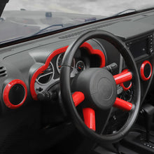 For 2007-2010 Jeep Wrangler JK Center Console Decor Trim Cover Kit RT-TCZ