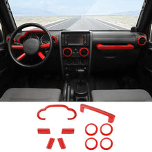 For 2007-2010 Jeep Wrangler JK Center Console Decor Trim Cover Kit RT-TCZ