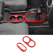 For 2007-2010 Jeep Wrangler JK Gear Shift Trim & Front Water Cup Holder Cover RT-TCZ