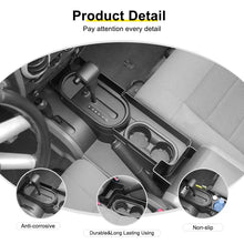 For 2007-2010 Jeep Wrangler JK Interior Center Console Gear Shift Cup Holder Storage Box (3 pcs) RT-TCZ