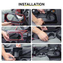 For 2007-2010 Jeep Wrangler JK Interior Center Console Gear Shift Cup Holder Storage Box (3 pcs) RT-TCZ