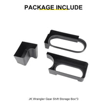 For 2007-2010 Jeep Wrangler JK Interior Center Console Gear Shift Cup Holder Storage Box (3 pcs) RT-TCZ