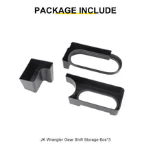 For 2007-2010 Jeep Wrangler JK Interior Center Console Gear Shift Cup Holder Storage Box (3 pcs) RT-TCZ