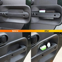 For 2007-2010 Jeep Wrangler JK JKU 4 PCS Inner Door Handle Storage Box, Organizer Grab Handle Bin, Black RT-TCZ