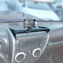 For 2007-2010 Jeep Wrangler JK JKU Black Aluminum Multi-function Mobile Phone Holder Mount Stand RT-TCZ