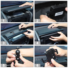 For 2007-2010 Jeep Wrangler JK JKU Black Aluminum Multi-function Mobile Phone Holder Mount Stand RT-TCZ