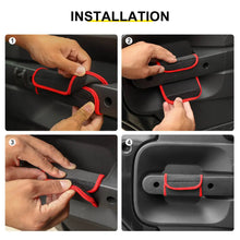For 2007-2010 Jeep Wrangler JK Red Interior Door Handle Neoprene Cover Accessories（4 pcs） RT-TCZ