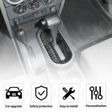 For 2007-2010 Jeep Wrangler JK Soft Carbon Fiber Console Gear Shift Panel Cover Trim RT-TCZ