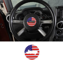 For 2007-2010 Jeep Wrangler JK Steering Wheel Center Trim Decal Sticker US Flag RT-TCZ