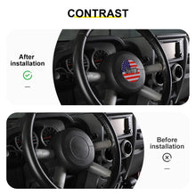 For 2007-2010 Jeep Wrangler JK Steering Wheel Center Trim Decal Sticker US Flag RT-TCZ