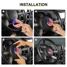 For 2007-2010 Jeep Wrangler JK Steering Wheel Center Trim Decal Sticker US Flag RT-TCZ
