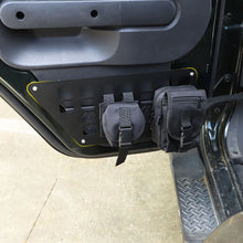 For 2007-2010 Jeep Wrangler JKU Rear Door Net Replacement Aluminum Door Pocket Map Storage Pocket Rack Shelf RT-TCZ