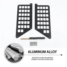 For 2007-2010 Jeep Wrangler JKU Rear Door Net Replacement Aluminum Door Pocket Map Storage Pocket Rack Shelf RT-TCZ