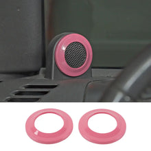 For 2007-2014 Jeep Wrangler JK JKU A-Pillar Speaker Ring Cover Trim RT-TCZ