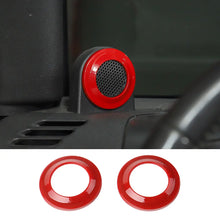 For 2007-2014 Jeep Wrangler JK JKU A-Pillar Speaker Ring Cover Trim RT-TCZ