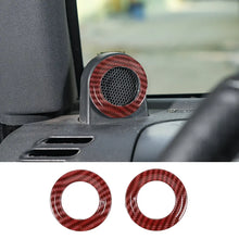 For 2007-2014 Jeep Wrangler JK JKU A-Pillar Speaker Ring Cover Trim RT-TCZ